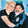 Exclusif - Veronica Ojeda fête son 31e anniversaire avec Diego Maradona en Afrique du Sud, le 11 juin 2010.