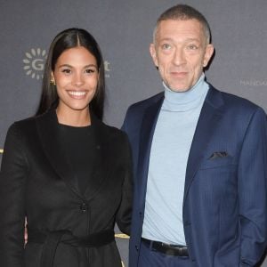 Vincent Cassel et sa femme Tina Kunakey à l'avant-première du film policier "L'Empereur de Paris" au cinéma Gaumont-Opéra à Paris, France, le 10 décembre 2018. © Coadic Guirec/Bestimage