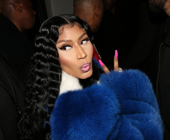 Nicki Minaj arrive à la soirée Sundays Grammy au club Argyle à Hollywood le 10 février 2019.