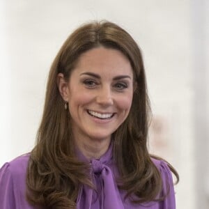 Catherine (Kate) Middleton, duchesse de Cambridge visite le centre Henry Fawcett pour enfants à Londres le 12 mars 2019.