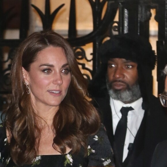 La duchesse Catherine de Cambridge (Kate Middleton), en robe Alexander McQueen, assistait le 12 mars 2019 à Londres au gala de bienfaisance de la National Portrait Gallery pour la rénovation du musée, événement baptisé "Inspiring People".
