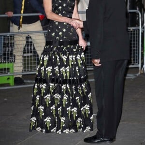 La duchesse Catherine de Cambridge (Kate Middleton), en robe Alexander McQueen, assistait le 12 mars 2019 à Londres au gala de bienfaisance de la National Portrait Gallery pour la rénovation du musée, événement baptisé "Inspiring People".