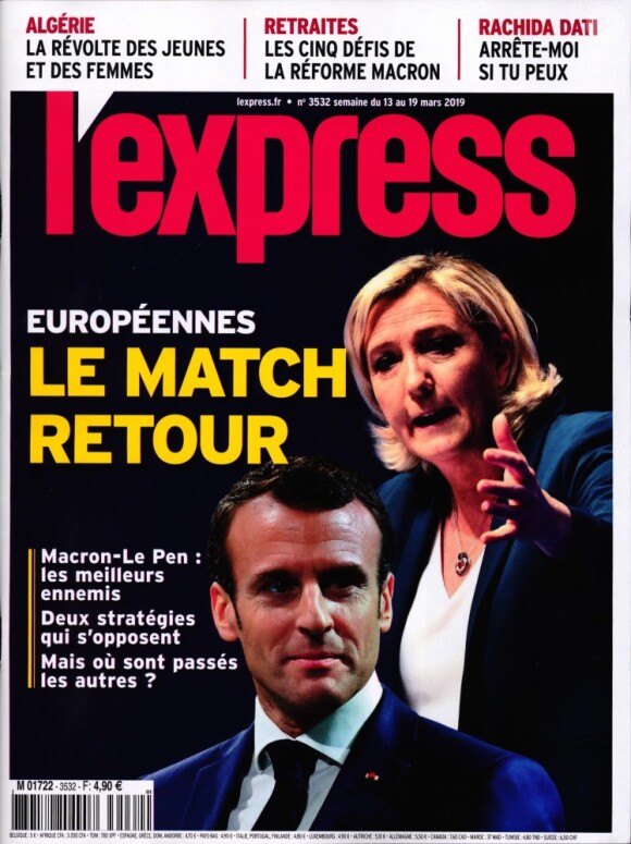 L'Express - en kiosques le 13 mars 2019.