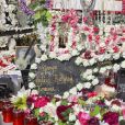 Exclusif - Sépulture fleurie de Johnny Hallyday au cimetière marin de Lorient à Saint-Barthélemy, le 16 février 2019.