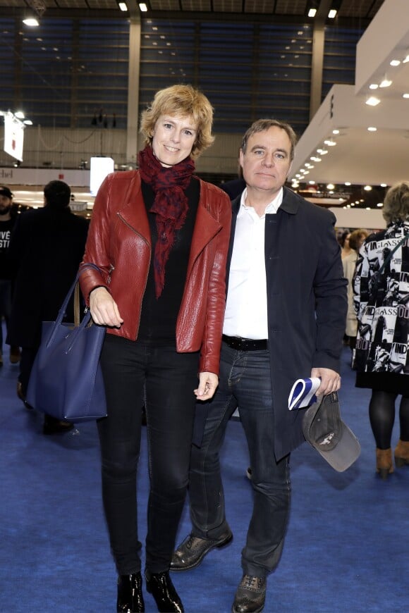 Anne Richard et Fabien Lecoeuvre - Salon du livre de Paris porte de Versailles le 14 mars 2019. © Cédric Perrin/Bestimage