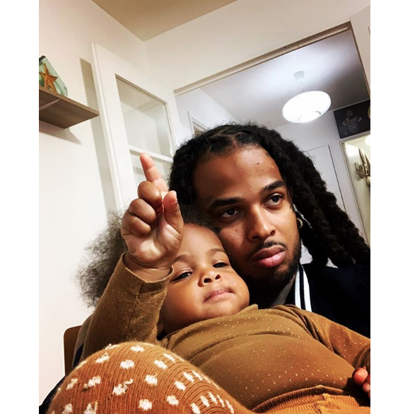 Kalash et sa fille, Ieva, le 21 novembre 2018 sur Instagram.