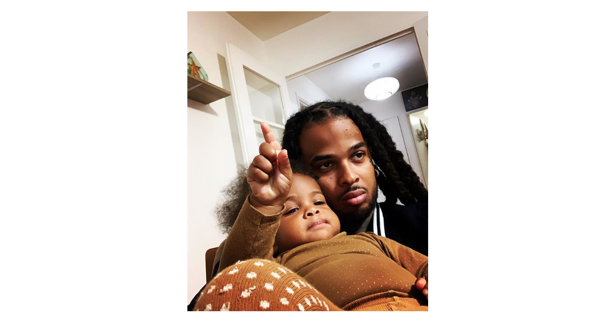 Kalash et sa fille, Ieva, le 21 novembre 2018 sur Instagram. - Purepeople