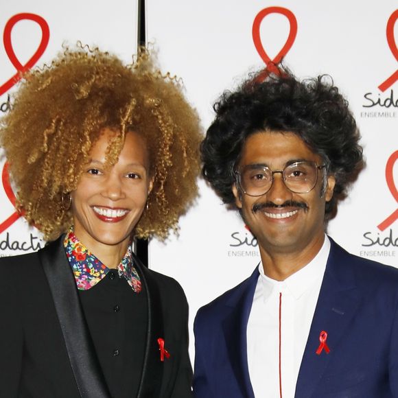 Amanda Scott, Sébastien Folin - Soirée de lancement du Sidaction 2019 à la salle Wagram à Paris, le 18 mars 2019. © Marc Ausset-Lacroix/Bestimage