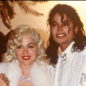 Madonna et Michael Jackson en mars 1991.