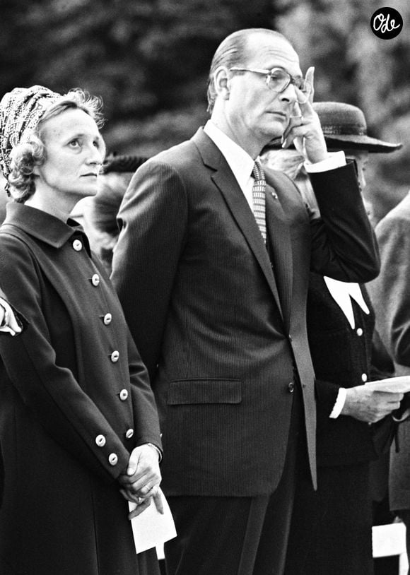Jacques Chirac, maire de Paris, et sa femme Bernadette lors de la visite du pape Jean Paul II en 1980.