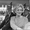 Jacques et Bernadette Chirac inaugurent le parc Mirapolis en région parisienne, 1987.