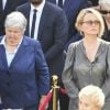 Bernadette Chirac et sa fille Claude Chirac - Hommage national à Simone Veil dans la cour d'Honneur des Invalides à Paris, France, le 5 juillet 2017. © Pierre Perusseau/Bestimage