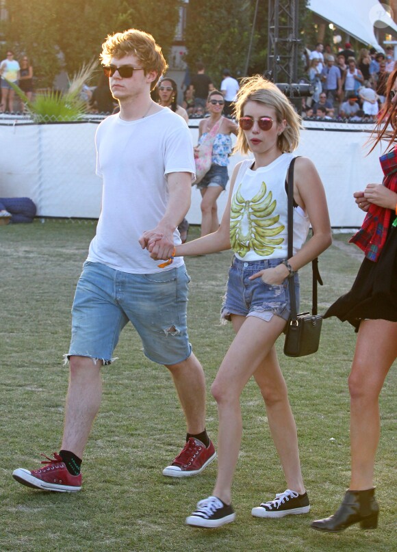 Emma Roberts et Evan Peters, le 13 avril 2014 à Coachella.