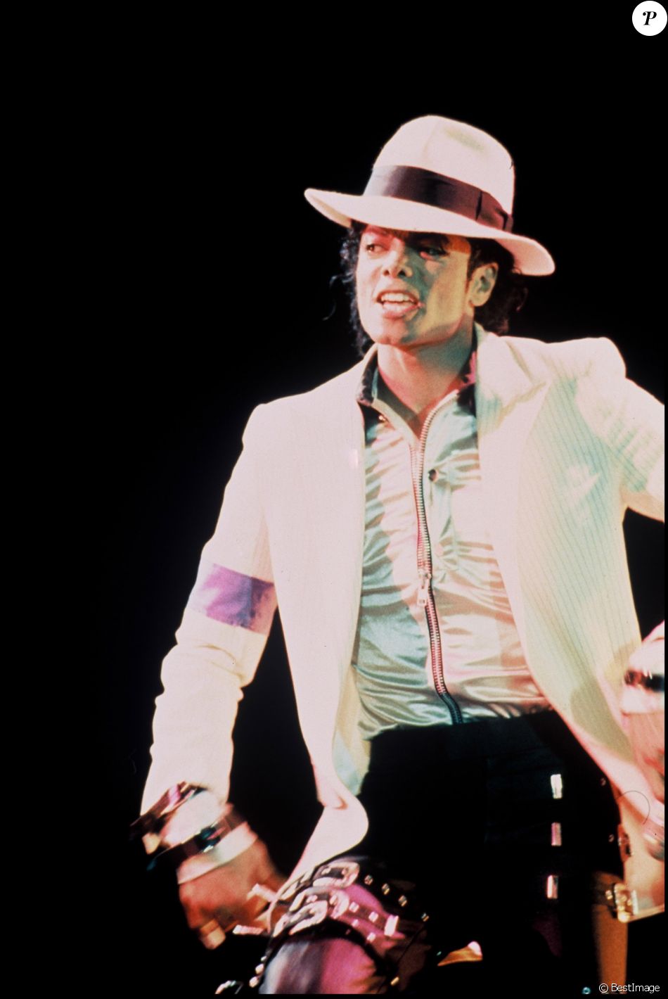 Michael Jackson aux Grammy Awards, le 7 mars 1988. Purepeople