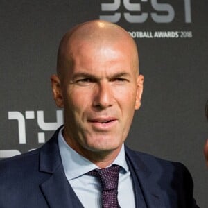 Zinedine Zidane et sa femme Véronique - Les célébrités arrivent à la cérémonie des Trophées Fifa 2018 au Royal Festival Hall à Londres, Royaume Uni, le 25 septembre 2018. © Cyril Moreau/Bestimage