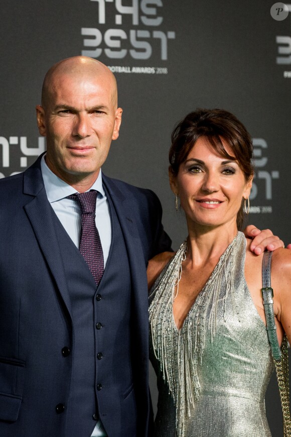 Zinedine Zidane et sa femme Véronique - Les célébrités arrivent à la cérémonie des Trophées Fifa 2018 au Royal Festival Hall à Londres, Royaume Uni, le 25 septembre 2018. © Cyril Moreau/Bestimage