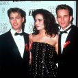 Jason Priestley, Valeria Golino et Luke Perry aux Golden Globes en 1991.