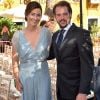La princesse Claire et le prince Felix de Luxembourg au mariage de Marie-Gabrielle de Nassau et Antonius Willms à Marbella le 3 septembre 2017.