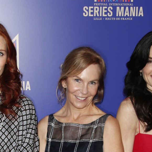 Audrey Fleurot , Marti Noxon (présidente du Jury) et Julianna Margulies à la soirée d'ouverture de la 10e édition du Festival Series Mania à Lille le 22 Mars 2019. © Christophe Aubert