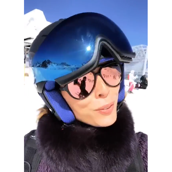 Sylvie Tellier à Avoriaz - Instagram, 30 mars 2019