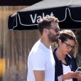 Exclusif - Jamie Dornan et sa femme Amelia Warner à la sortie du restaurant Katsuya à Los Angeles, Californie, Etats-Unis, le 8 mars 2018