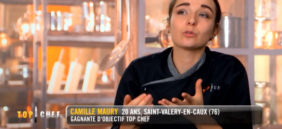 Camille lors du neuvième épisode de "Top Chef" saison 10, mercredi 3 avril 2019 sur M6.