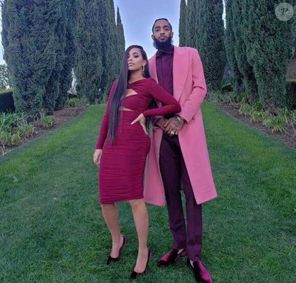 Lauren London et Nipsey Hussle. Février 2019.