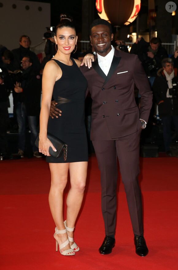 Corneille et sa femme Sofia de Medeiros - 16ème édition des NRJ Music Awards à Cannes. Le 13 décembre 2014.