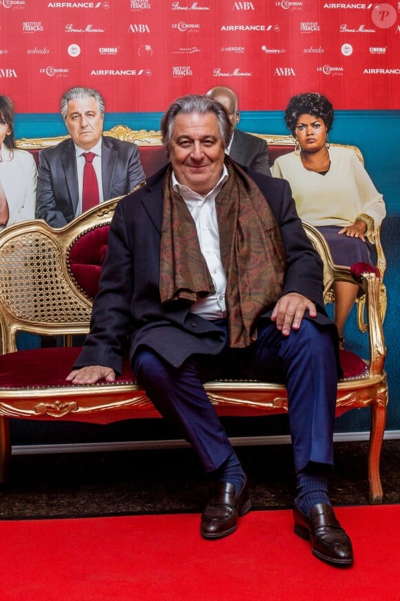 Christian Clavier lors de la première du film "Monsieur Claude 2" (Qu'est-ce qu'on a fait au Bon Dieu 2) à Berlin en Allemagne le 2 avril 2019.