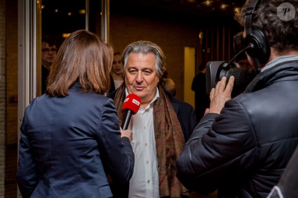Christian Clavier lors de la première du film "Monsieur Claude 2" (Qu'est-ce qu'on a fait au Bon Dieu 2) à Berlin en Allemagne le 2 avril 2019.