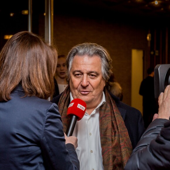 Christian Clavier lors de la première du film "Monsieur Claude 2" (Qu'est-ce qu'on a fait au Bon Dieu 2) à Berlin en Allemagne le 2 avril 2019.