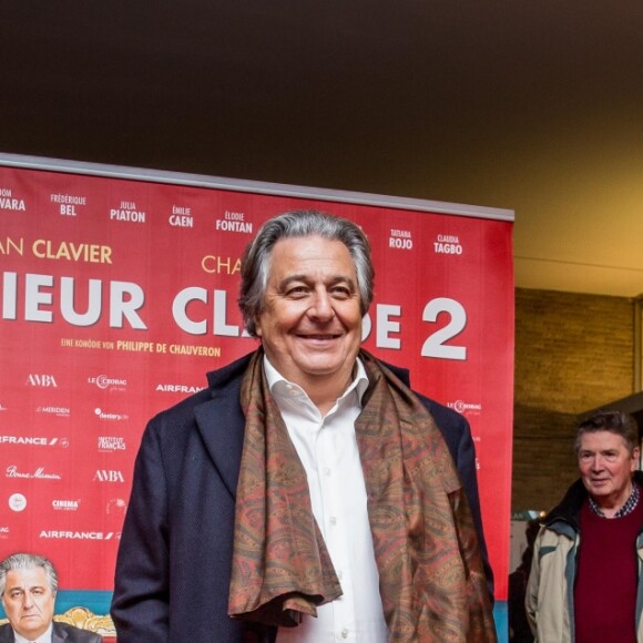 Christian Clavier lors de la première du film "Monsieur Claude 2" (Qu'est-ce qu'on a fait au Bon Dieu 2) à Berlin en Allemagne le 2 avril 2019.