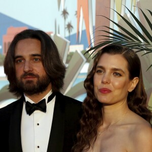 La princesse Alexandra de Hanovre, Charlotte Casiraghi et son compagnon Dimitri Rassam, Pierre Casiraghi - 65ème édition du Bal de la Rose donné au profit de la Fondation Princesse Grace sur le thème de la Riviera, une idée de K. Lagerfeld, à la Salle des Etoiles du Sporting Monte-Carlo à Monaco, le 30 mars 2019. © Jean-François Otonello / Nice Matin / Bestimage