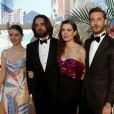 La princesse Alexandra de Hanovre, Charlotte Casiraghi et son compagnon Dimitri Rassam, Pierre Casiraghi et sa femme Beatrice Borromeo, Andrea Casiraghi et sa femme Tatiana Santo Domingo - 65ème édition du Bal de la Rose donné au profit de la Fondation Princesse Grace sur le thème de la Riviera, une idée de K. Lagerfeld, à la Salle des Etoiles du Sporting Monte-Carlo à Monaco, le 30 mars 2019. © Jean-François Otonello / Nice Matin / Bestimage