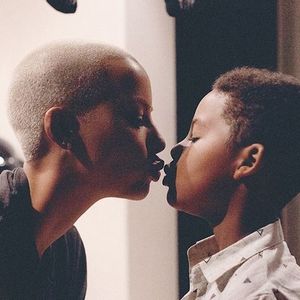 Amber Rose et son fils Sebastian. Octobre 2018.