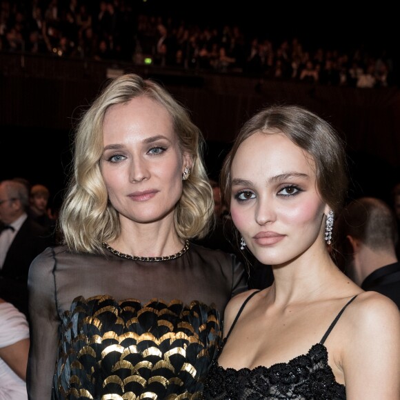Diane Kruger et Lily-Rose Depp - 44e cérémonie des Cesar à la salle Pleyel à Paris, le 22 février 2019. © Dominique Jacovides - Olivier Borde / Bestimage