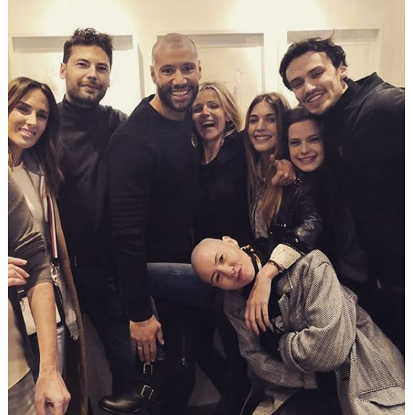 Tony Mazari avec des acteurs des "Mystères de l'amour" - Instagram, 29 mars 2019
