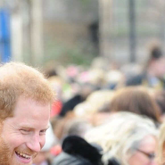 Le prince Harry, duc de Sussex et Meghan Markle (enceinte), duchesse de Sussex en visite à Birkenhead le 14 janvier 2019.