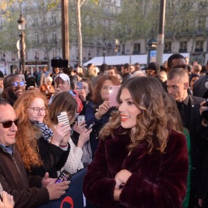 Iris Mittenaere au lancement de la nouvelle collection capsule "Iris Mittenaere for Morgan" dans la boutique Morgan des Champs-Élysées à Paris, France, le 11 avril 2019. © Rachid Bellak/Bestimage