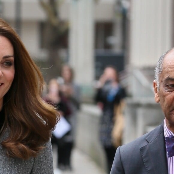 Catherine Kate Middleton, duchesse de Cambridge, à la sortie du musée pour enfants "Foundling" à Londres le 19 mars 2019.