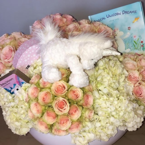 Khloé Kardashian fête les 1 an de sa petite fille True sur Instagram, le 12 avril 2019.