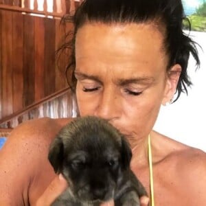 Camille Gottlieg publie une photo de sa maman Stéphanie de Monaco en vacances avec elle à l'île Maurice. Instagram, le 15 avril 2018.