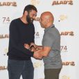 Ramzy Bedia et Eric Judor - Les célébrités posent lors du photocall de l'avant-première du film "Alad'2" au cinéma le grand Rex à Paris le 21 septembre 2018. © Guirec Coadic/Bestimage
