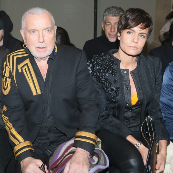 Bernard Lavilliers et sa femme Sophie Chevalier - People au défilé de mode "Julien Fournié", collection Haute-Couture printemps-été 2018, à Paris. Le 23 janvier 2018 © CVS - Veeren / Bestimage
