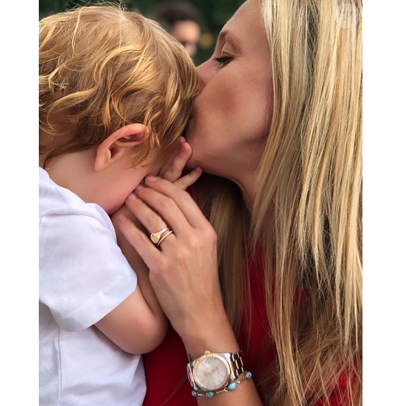 Julie Taton et son fils Côme (3 ans).