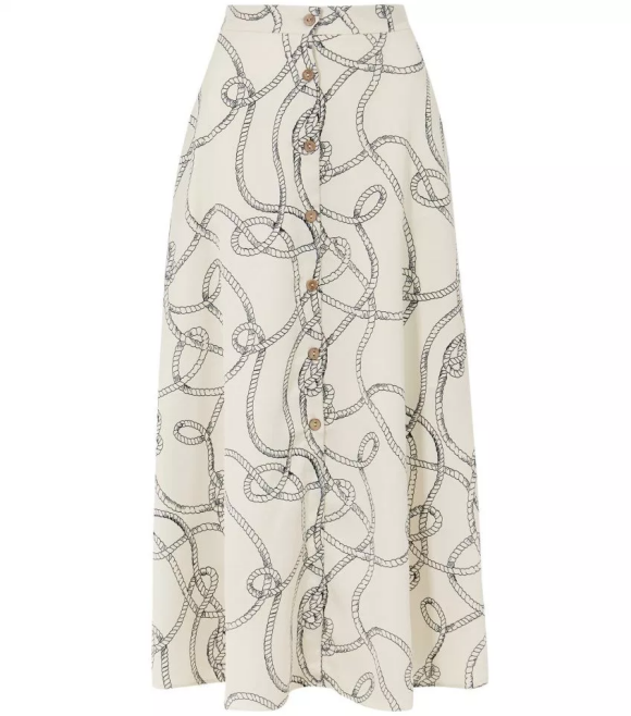 La jupe Marks & Spencer, double parfait de la dernière tenue de Meghan Marle portée en mars 2019.
