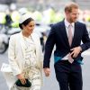 Meghan Markle, duchesse de Sussex (enceinte) et le prince Harry, duc de Sussex - Arrivée de la famille royale britannique à la messe en l'honneur de la journée du Commonwealth à l'abbaye de Westminster à Londres, le 11 mars 2019. 11 March 2019.
