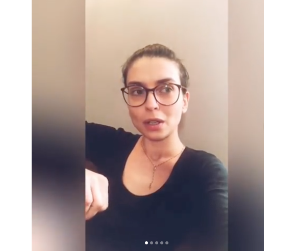 Lucie Bernardoni évoque son éviction du spectacle "Et elles vécurent heureuses" le 17 avril 2019 sur son compte Instagram.