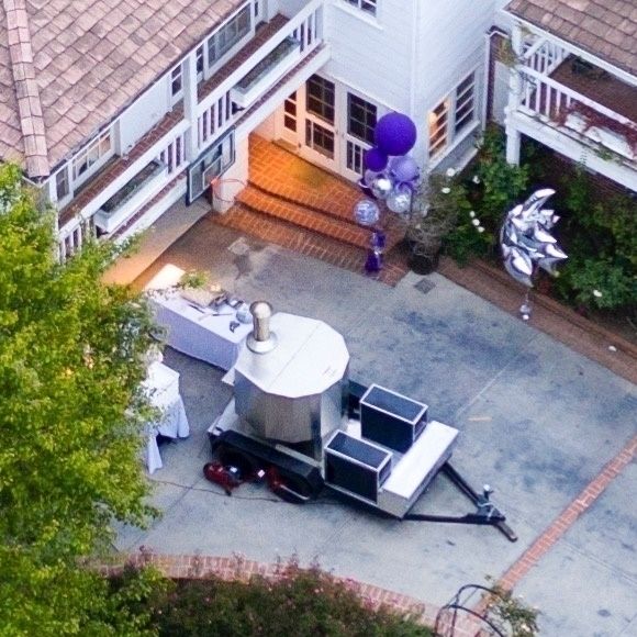 Exclusif - Préparatifs de la soirée d'anniversaire de Kate Hudson (40 ans) au domicile de l'actrice. Los Angeles, le 19 avril 2019.
