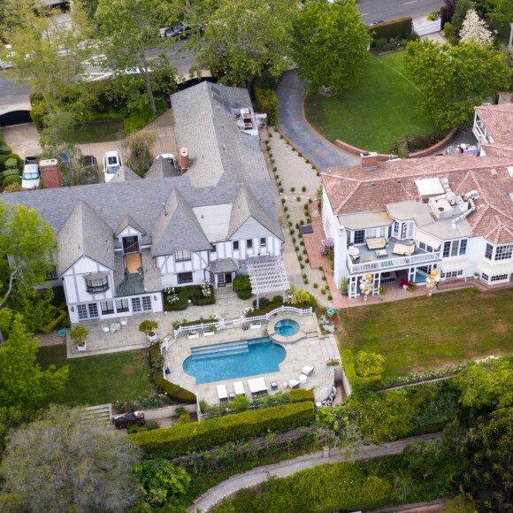 Exclusif - Préparatifs de la soirée d'anniversaire de Kate Hudson (40 ans) au domicile de l'actrice. Los Angeles, le 19 avril 2019.
